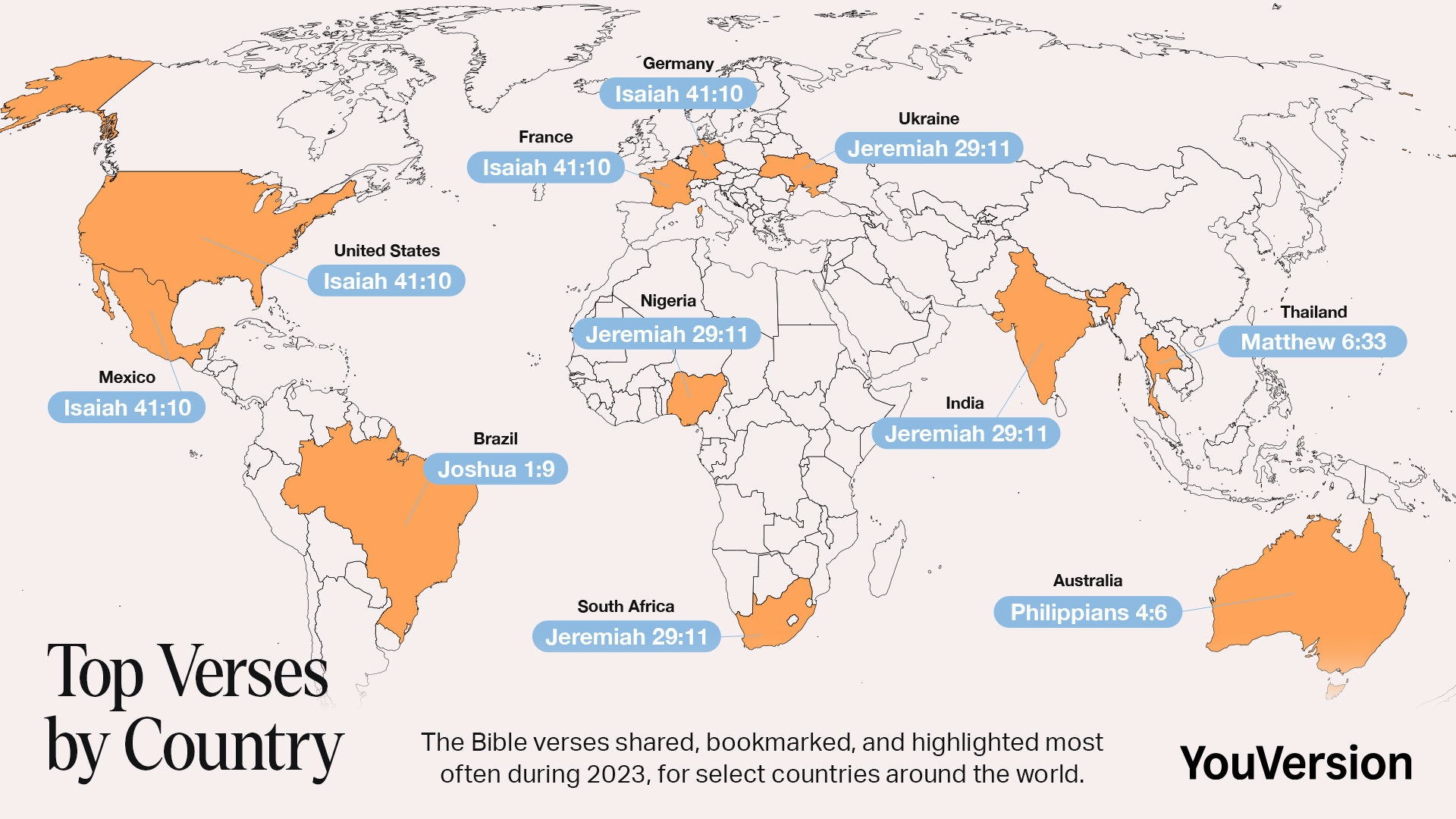 YouVersion works alongside more than 4,660 partners globally to provide Bible text and quality biblical content to people in as many languages as possible.