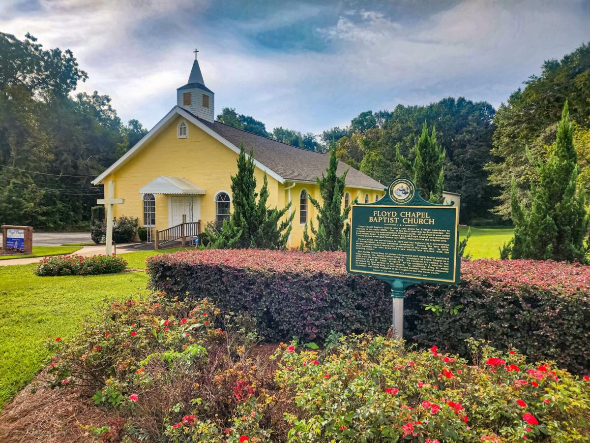 Signs along the historic downtown streets guide visitors along the Martin Luther King Sr. Heritage Trail established in 2015. The eponymously named thoroughfare connects downtown to this community. It leads to the Floyd Chapel Baptist Church, where Martin Luther King Sr. worshiped as a child and preached his first sermon in 1915, at age 15.