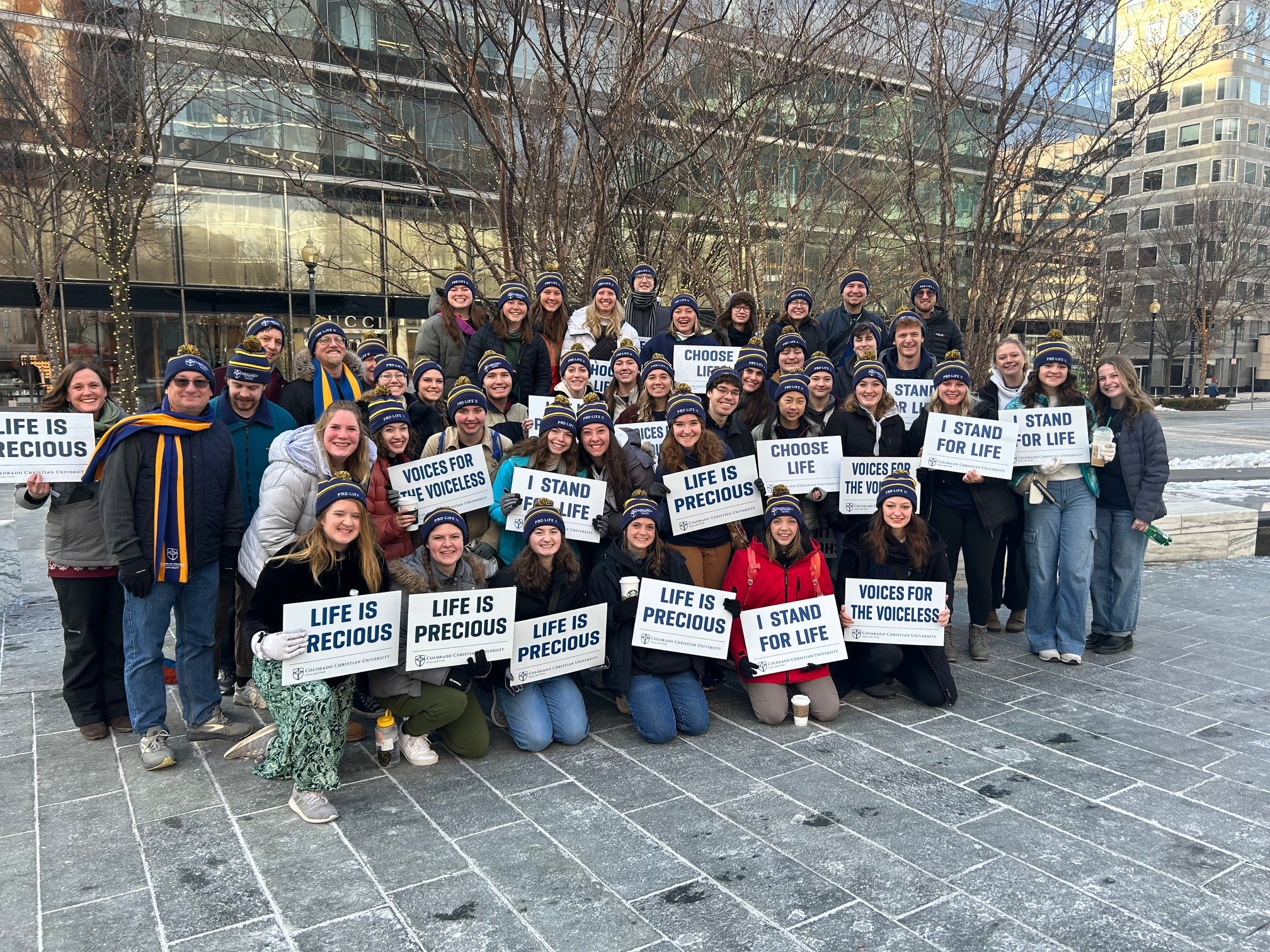 Dozens of Christian students at March for Life 2025