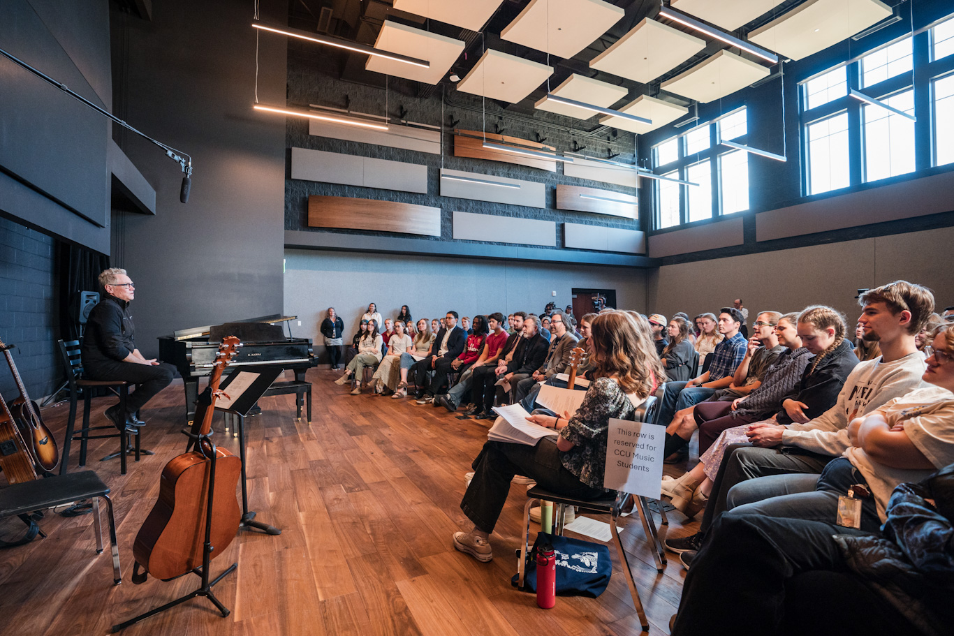 "Don’t tell them—show them with your lyrics," Chapman charged CCU’s students. "When we offer up the gifts that have been entrusted to us, that can be used for God’s glory, amazing things can happen."