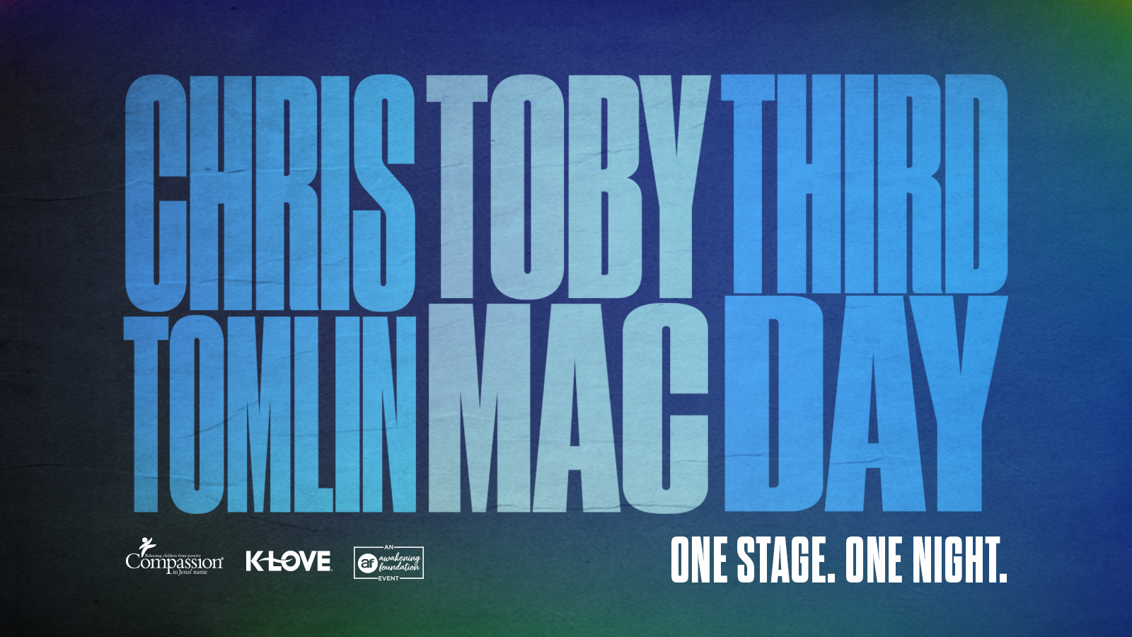 Chris Tomlin TobyMac Third Day Tour One Stage One Night
