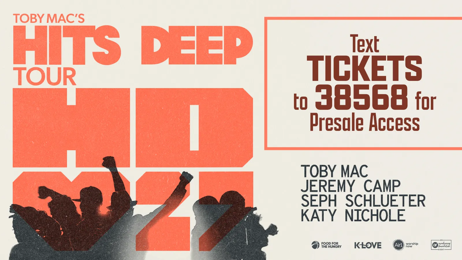 TobyMac Hit's Deep Tour - Text Tickets to 38568 for presale access