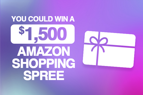 You Could Win A $1,500 Amazon Shopping Spree
